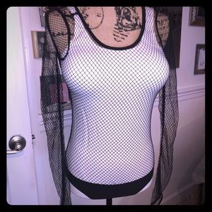 Victoria’s Secret Fishnet Bodysuit Long sleeved S